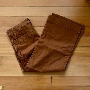 Madewell Women’s Wide Leg Crop Pants Rust Color Size 30